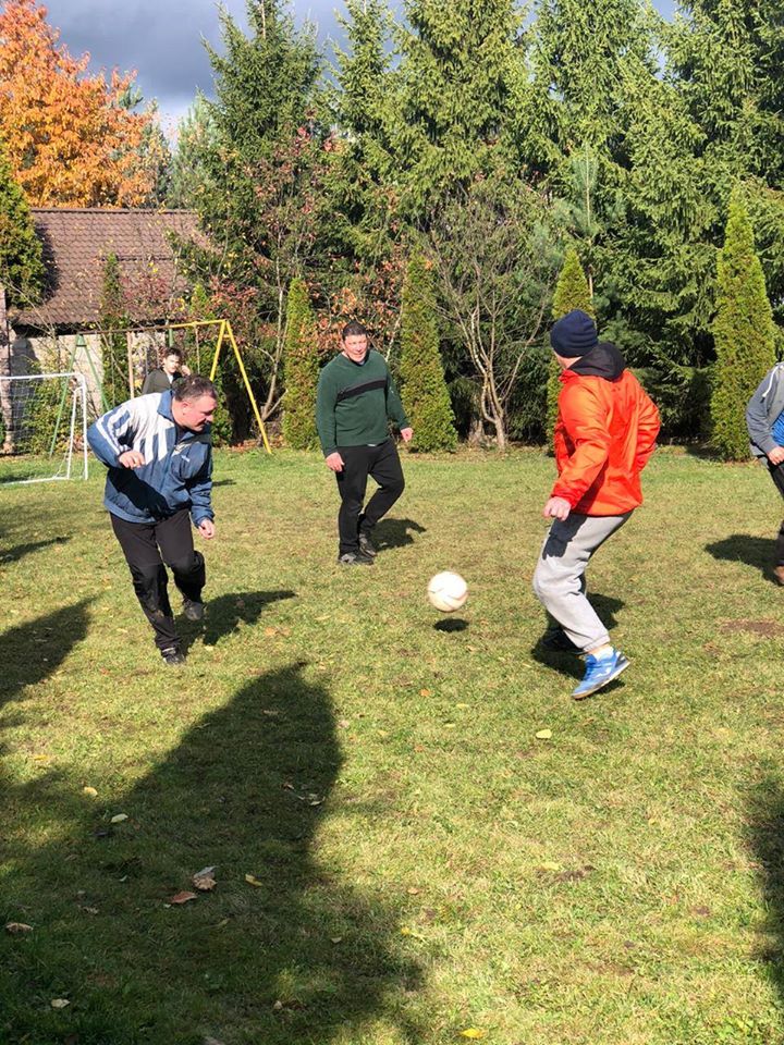 Football at Spartak meeting